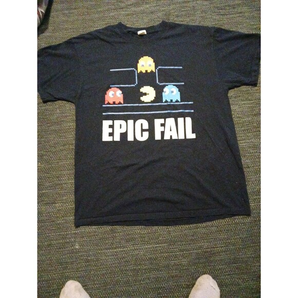 Men's  Pac Mac "Epic Fail"  Meme Tee Shirt Size XL - Picture 1 of 2